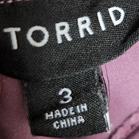 Torrid Purple Floral High Low Dress Size 3 - Picture 6 of 8